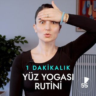 Kısa pratiklere devam 💪🏻  1 dk’lık yüz yogası bile düzenli yapılırsa harika sonuçlar verir yeter ki her gün istikrarlı şekilde devam edelim 👱🏻‍♀️👌🏻 #yüzyogası #faceyoga