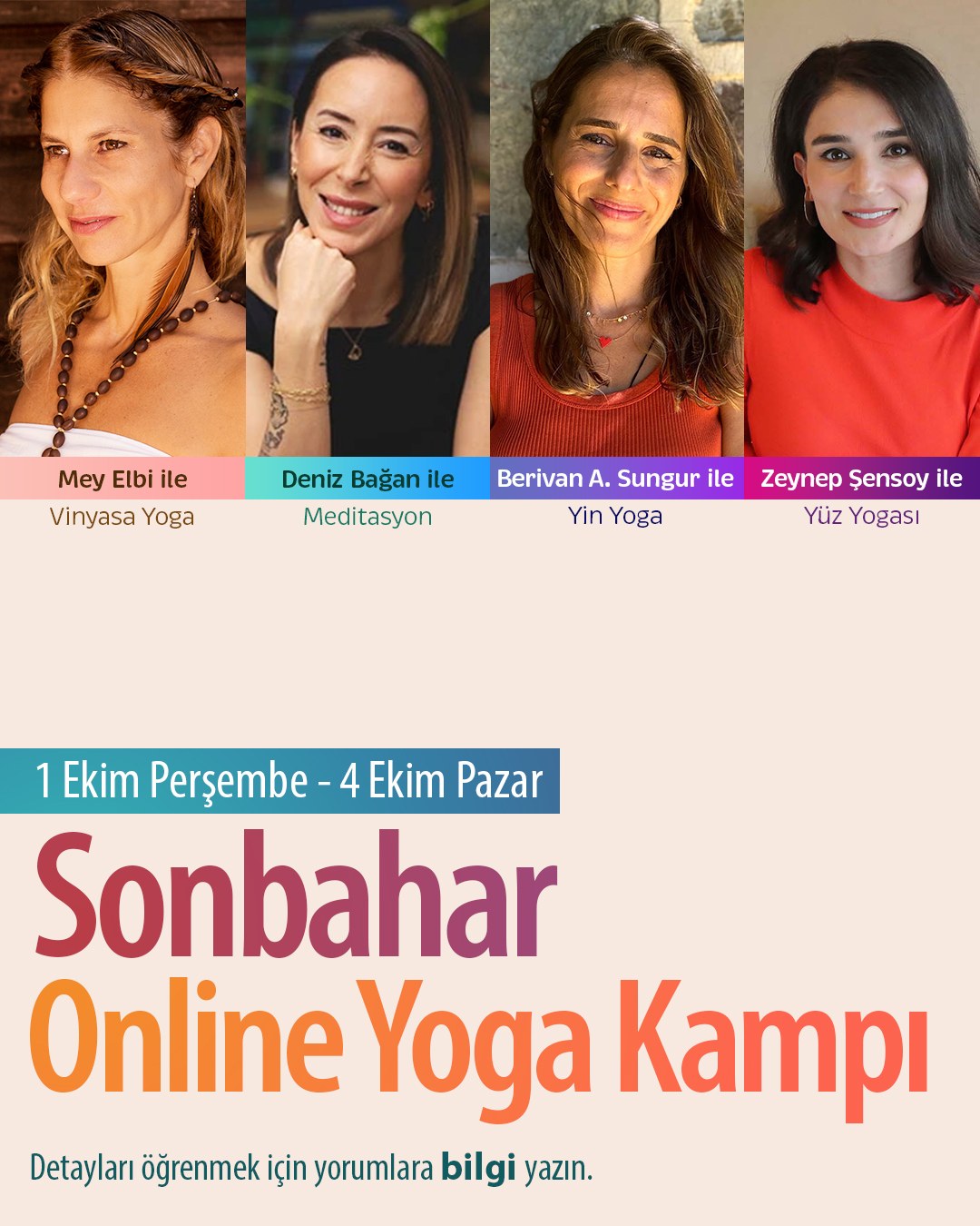 Sonbahar Online Yoga Kampı / 1 – 4 Ekim 2026