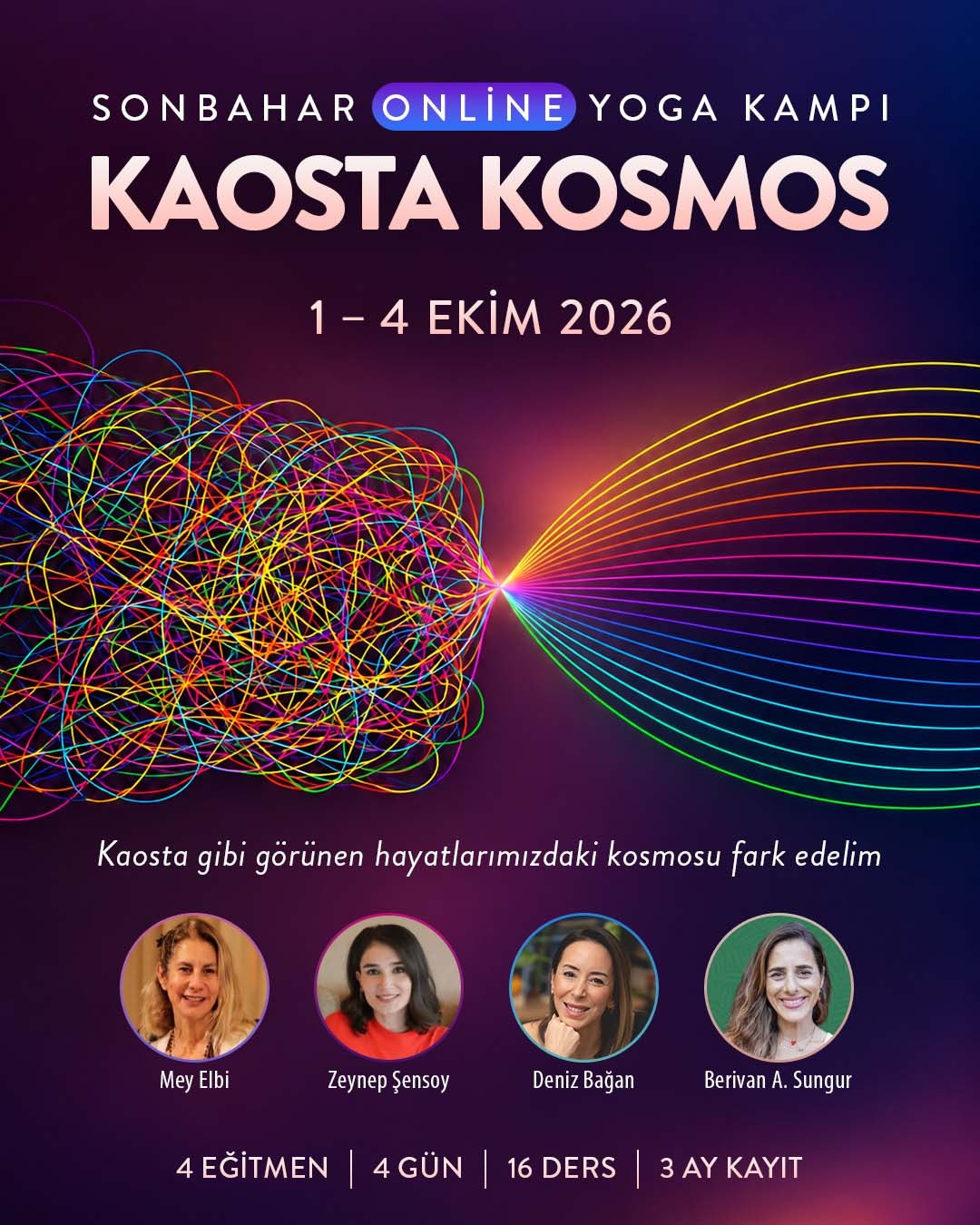 Sonbahar Online Yoga Kampı / 1 – 4 Ekim 2026